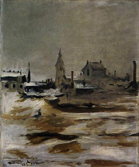 Edouard Manet Effet de neige a Petit Montrouge China oil painting art